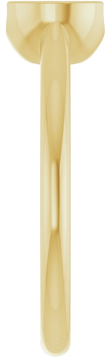 14K Yellow 5.8 mm Round Solitaire Engagement Ring Mounting (4)