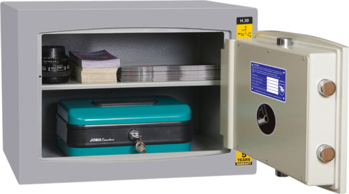 Burglar-proof security class I safe with code lock H30C (58 kg) (2)