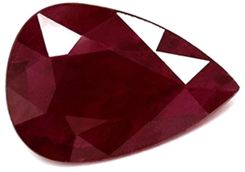 6.03 carat RED Pear Rubinas (1)