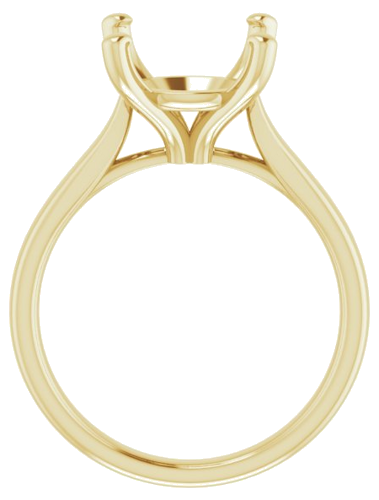 Sužadėtuvių Žiedas „Solitaire“ 585 Geltonojo Aukso Round 11mm (2)