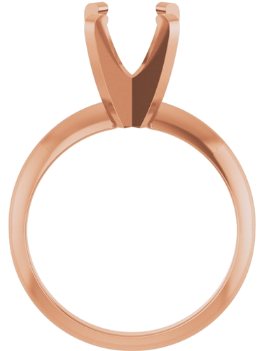 Sužadėtuvių Žiedas „Solitaire“ 585 Rožinis Aukso Oval 9mm x 7mm (2)