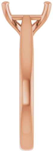 Sužadėtuvių Žiedas „Solitaire“ 585 Rožinis Aukso Emerald 8mm x 6mm (4)