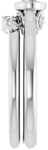 Sužadėtuvių Žiedas „Bezel-Set“ 925 Sidabro Oval 6mm x 4mm (9)