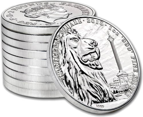 2018 Trafalgaro aikštė Didžioji Britanija 1 oz sidabrinė moneta (3)