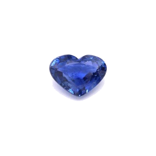 1.95 carat BLUE BRILLIANTSTEP cut Heart Safyras (1)