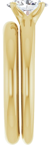 Sužadėtuvių Žiedas „Solitaire“ 585 Geltonojo Aukso Oval 7mm x 5mm (9)