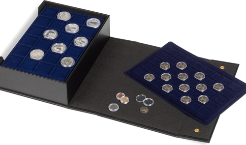 TABLO prezentācijas futrālis, tukšs, vieta 10 paliktņiem (L izmēra), melnas (2)