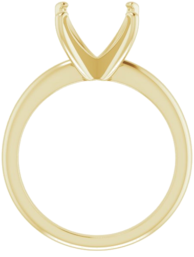 Sužadėtuvių Žiedas „Solitaire“ 585 Geltonojo Aukso Square 7.5mm (2)