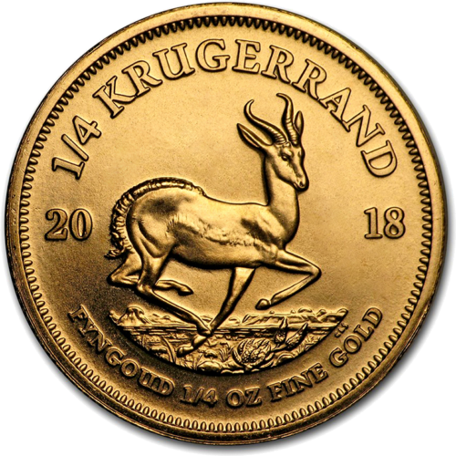 1/4 oz Krugerrand South Africa Gold coin (Mix year) (2)