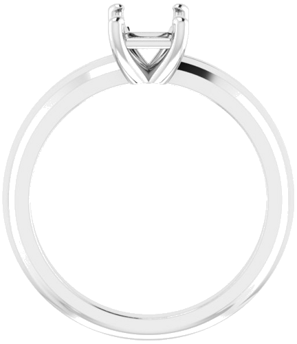 Sužadėtuvių Žiedas „Solitaire“ 585 Baltojo Aukso Emerald 7mm x 5mm (2)