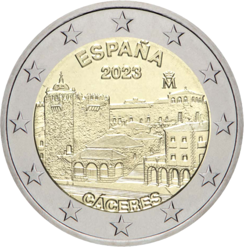 2023 Spain Caseres Old Town 2 euro coin (1)