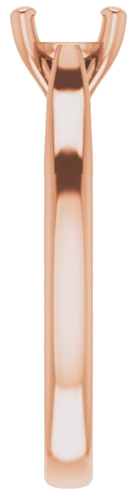 Sužadėtuvių Žiedas „Solitaire“ 585 Rožinis Aukso Round 6mm (4)