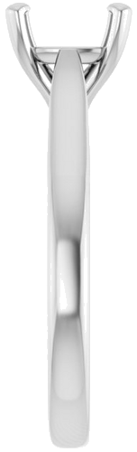 Sužadėtuvių Žiedas „Solitaire“ 585 Baltojo Aukso Cushion 7mm (4)
