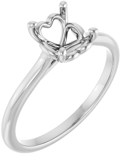 Sužadėtuvių Žiedas „Solitaire“ 585 Baltojo Aukso Oval 8mm x 6mm (1)