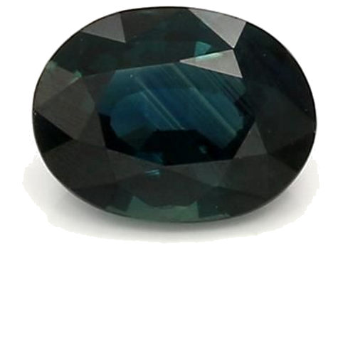 1.44 carat BLUE BRILLIANTSTEP cut Oval Safyras (1)