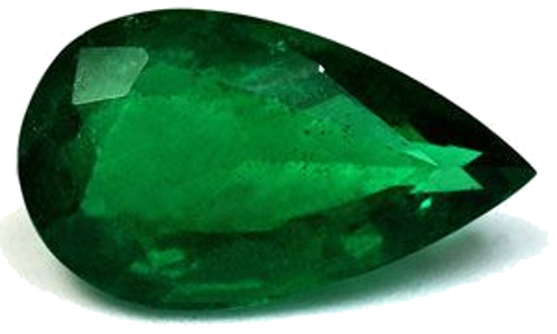 2.4 carat GREEN Pear Smaragdas (1)