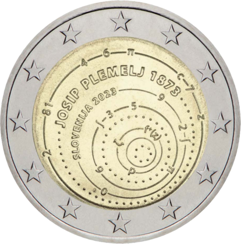 2023 Словения Йосип Племель монета 2 евро (1)