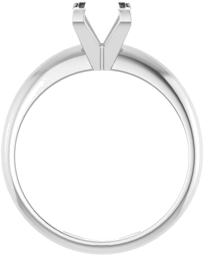 Sužadėtuvių Žiedas „V-End Solitaire“ 950 Platinos Square 5.5mm (2)