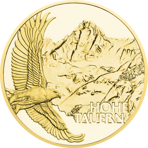2020 Alpine Treasures (High Peaks) Austria 50 Euro 1/4 oz Gold Proof Coin (1)