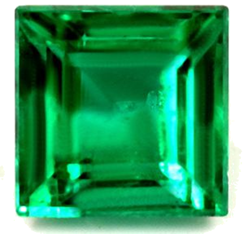 0.96 carat GREEN Square Smaragdas (1)