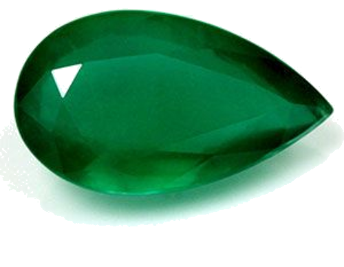 3.54 carat GREEN Pear Smaragdas (1)