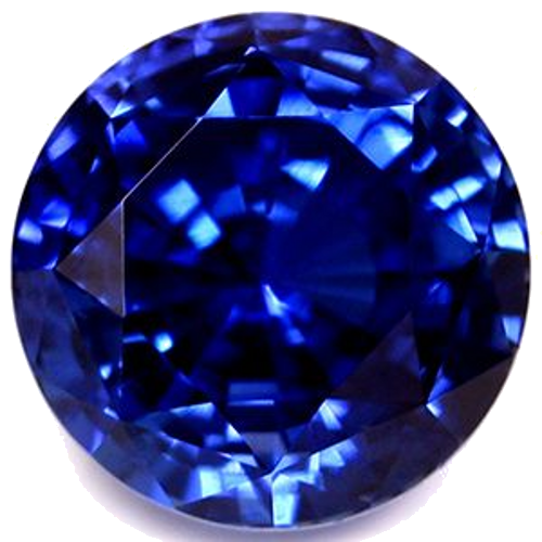 4.11 carat BLUE Round Safyras (1)
