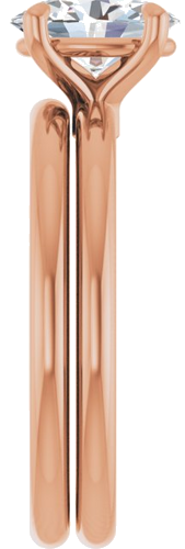 Sužadėtuvių Žiedas 417 Rožinis Aukso Oval 8mm x 6mm (7)