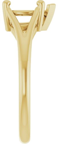 Sužadėtuvių Žiedas „Split Shank“ 585 Geltonojo Aukso Pear Shape 8mm x 6mm (4)