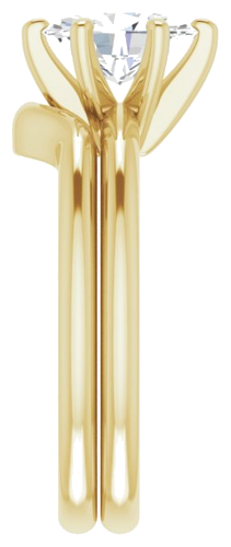 Sužadėtuvių Žiedas „Solitaire“ 585 Geltonojo Aukso Oval 8mm x 6mm (9)