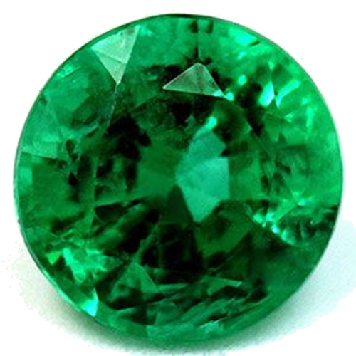 0.82 carat GREEN Round Smaragdas (1)