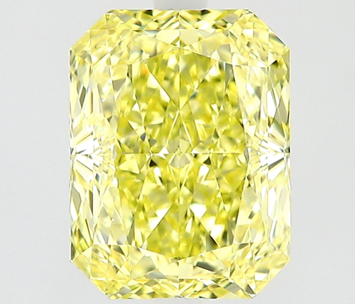 1.61 carat Fancy Intense Yellow-VS1 Natūralus Radiant Deimantas (1)