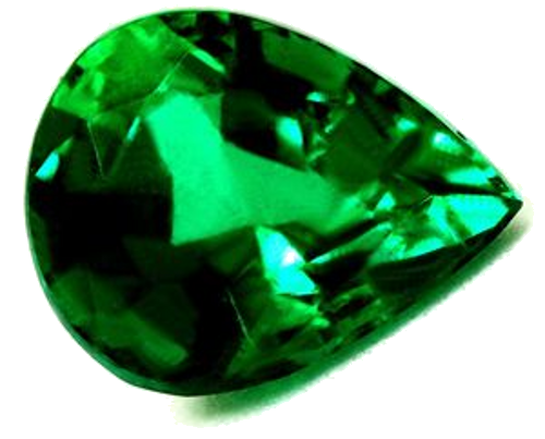 1.96 carat GREEN Pear Smaragdas (1)
