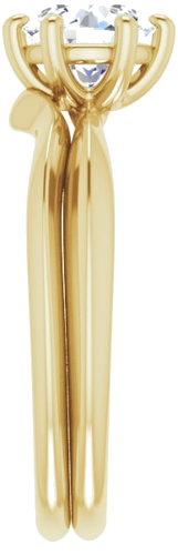 14K Yellow 6.5 mm Round 6-Prong Engagement Ring Mounting (9)