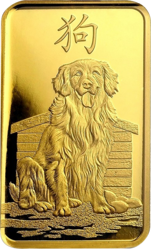 5 g Collectible (Lunar) Investment Gold Bar Year of the Dog 2018 PAMP (3)