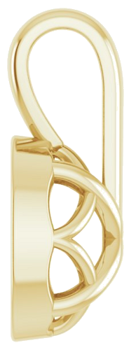 Pakabukas „Solitaire“ 585 Geltonojo Aukso Oval 6mm x 4mm (3)