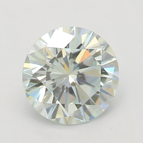 0.41 carat Fancy Light Bluish Green-VVS2 GD cut Natūralus Round Deimantas (1)