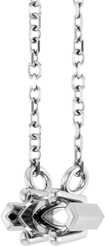 14K White 6x3 mm Marquise 6-Prong V-End 18  Necklace Mounting (2)