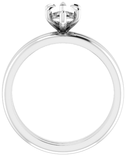14K White 10x5 mm Marquise Solitaire Engagement Ring Mounting (7)
