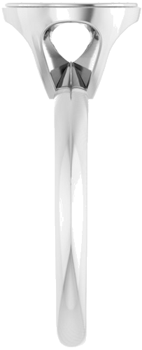 Sužadėtuvių Žiedas „Solitaire“ 585 Baltojo Aukso Oval 9mm x 7mm (4)