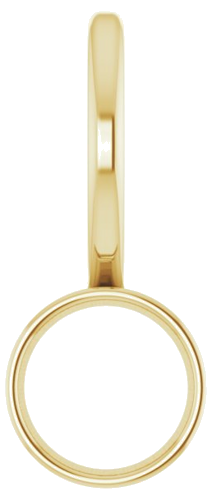 14K Yellow 4.5 mm Round Solitaire Charm Pendant Mounting (1)