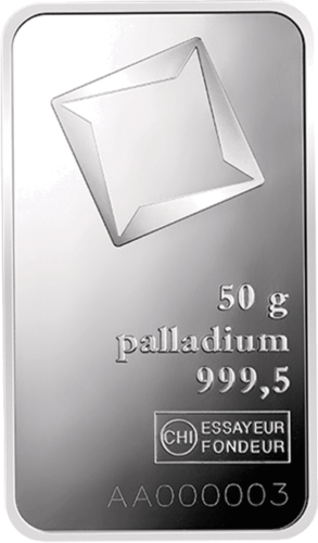 50 g Palladium Bar .995 Valcambi (1)