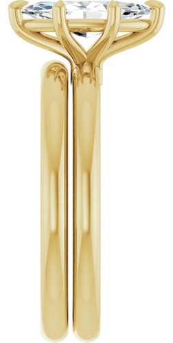 Sužadėtuvių Žiedas 585 Geltonojo Aukso Marquise 10mm x 5mm (6)