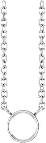 Pakabukas „Bezel-Set Solitaire“ 585 Baltojo Aukso Round 4mm (1)