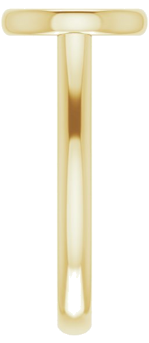 Sužadėtuvių Žiedas „Bezel-Set Solitaire“ 585 Geltonojo Aukso Round 8.8mm (4)