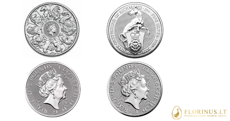 Karalienes grants sudraba monētas