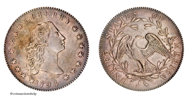 World's most expensive coin 1794 flowing hair silver coin