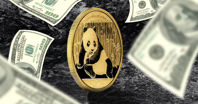 pandos auksinė moneta