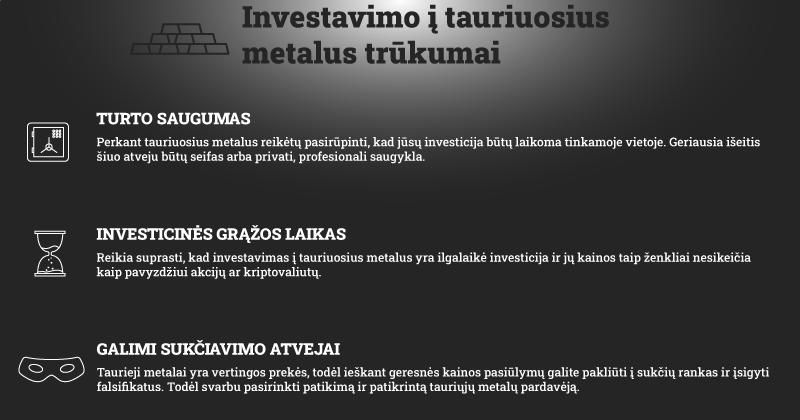 investavimas į tauriuosius metalus
