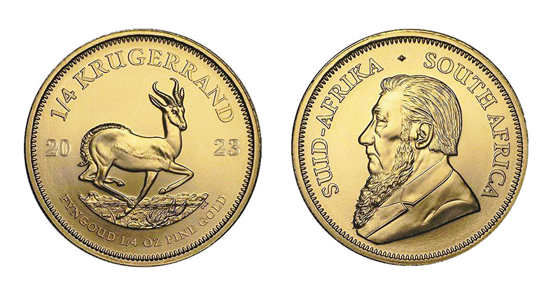 Krugerrand Dienvidāfrikas zelta monēta 