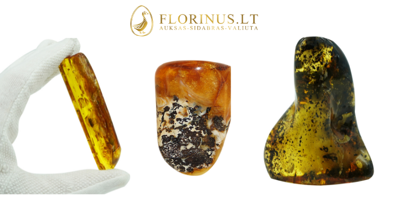 įvairūs gintarai 